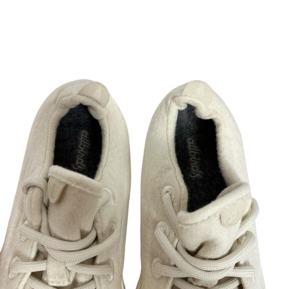 ALLBIRDS Wool Runner Sneakers in Natural White Cream Merino Wool Womens Size 9 - Picture 8 of 14